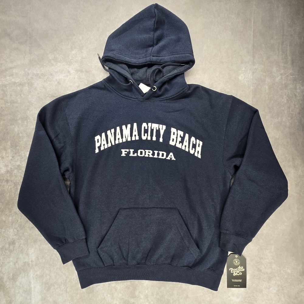 Pacific & Co NWT Panama City Beach Florida Navy Blue Hoodie